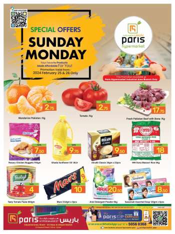 thumbnail - Paris Hypermarket offer - SUNDAY MONDAY OFFERS