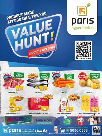 Paris Hypermarket offer  - 28.09.2022 - 2.10.2022.